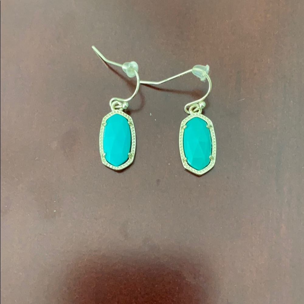 Teal Kendra Scott Earrings